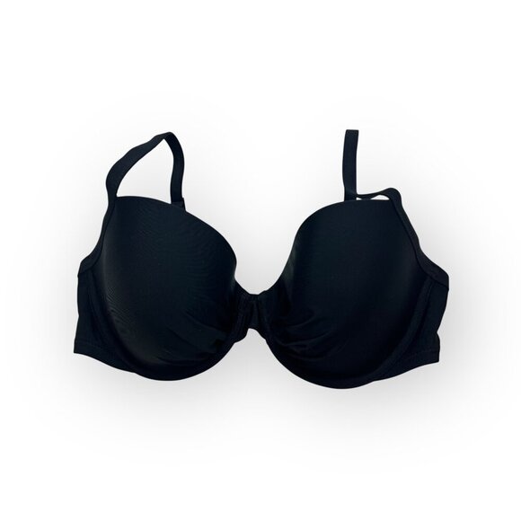 AERIE Swim Top Women's 36DD Lightly Padded Underwire Black - Picture 1 of 8